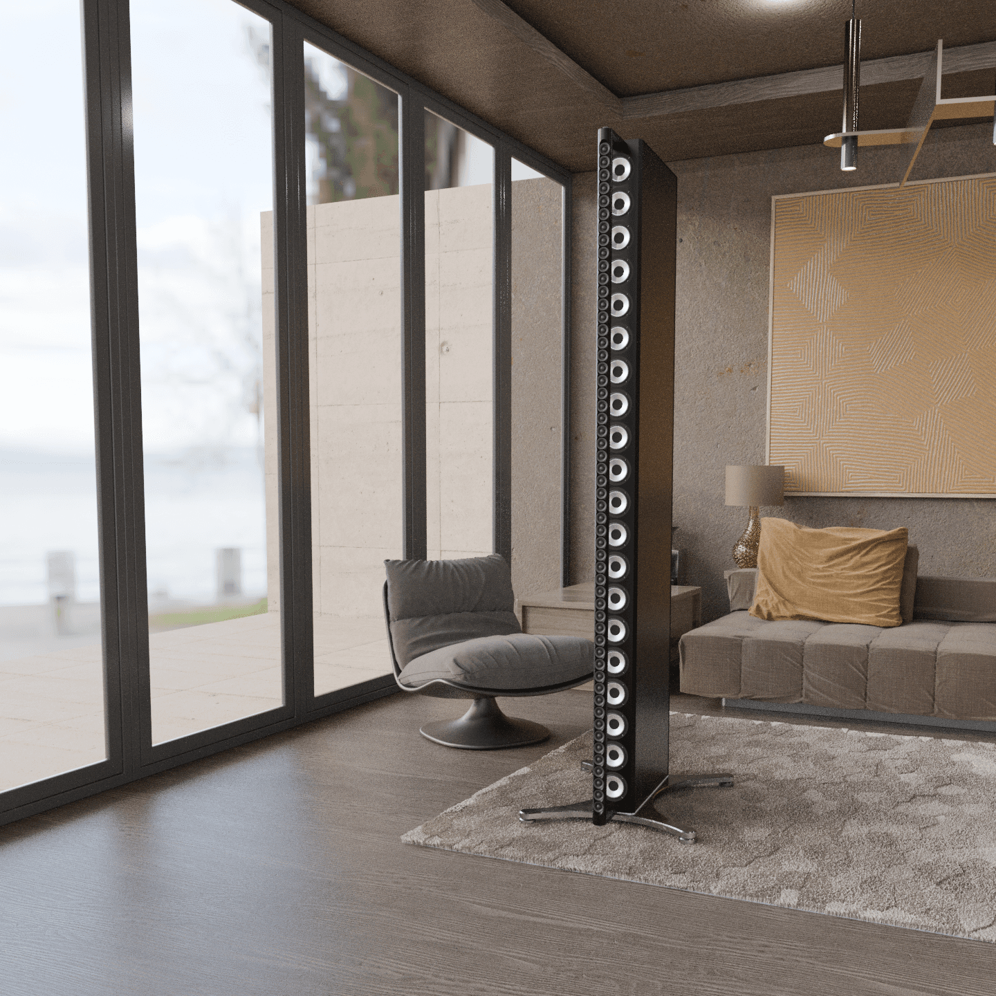 The Grand Notes pair in modern living room